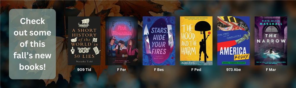 Check out some of this fall's new books!